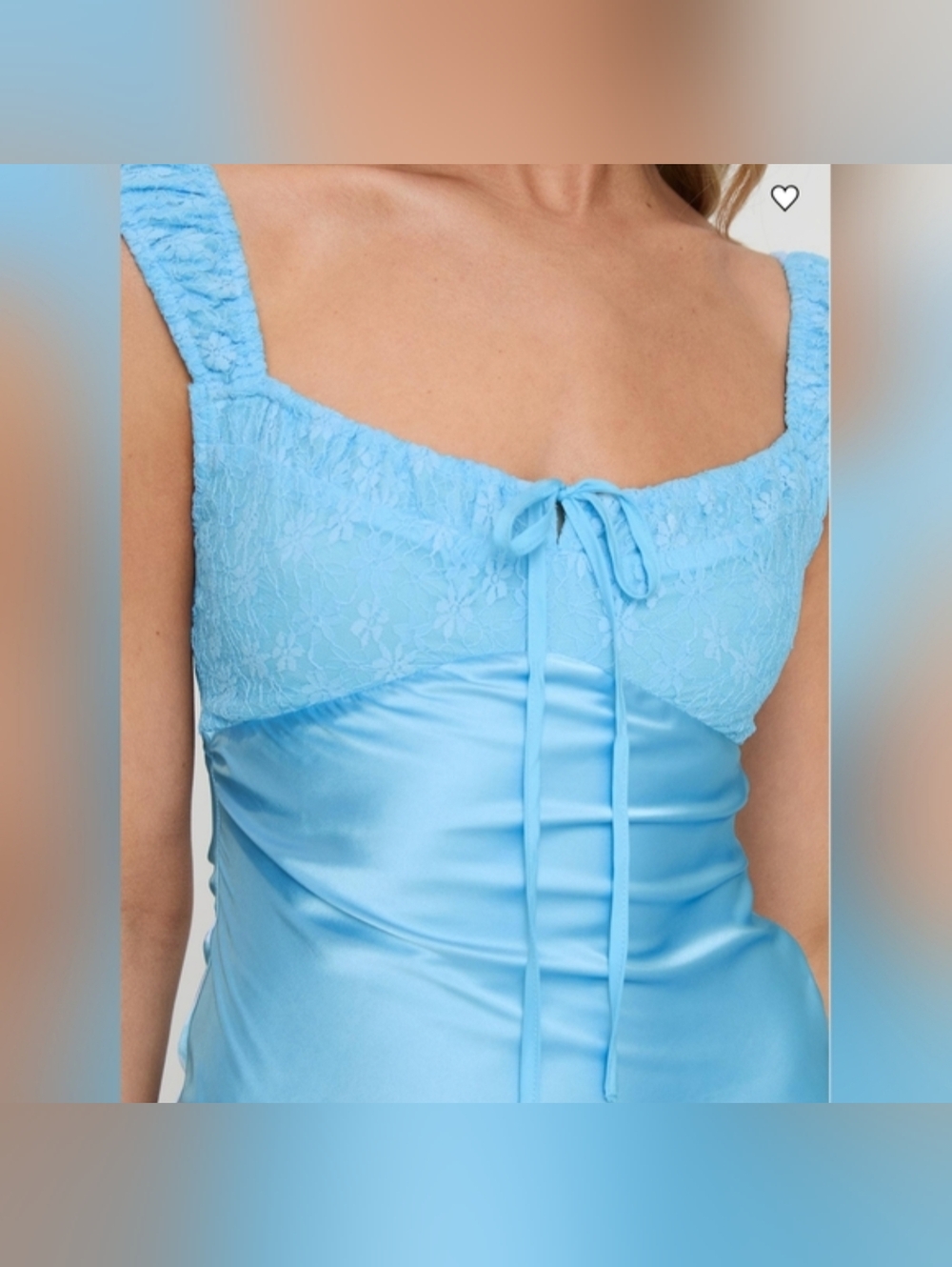 NWT Princess Polly Light Blue Callentani Mini Dress - US 6 - Picture 7 of 8